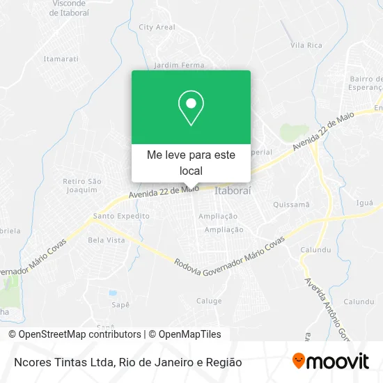 Ncores Tintas Ltda mapa