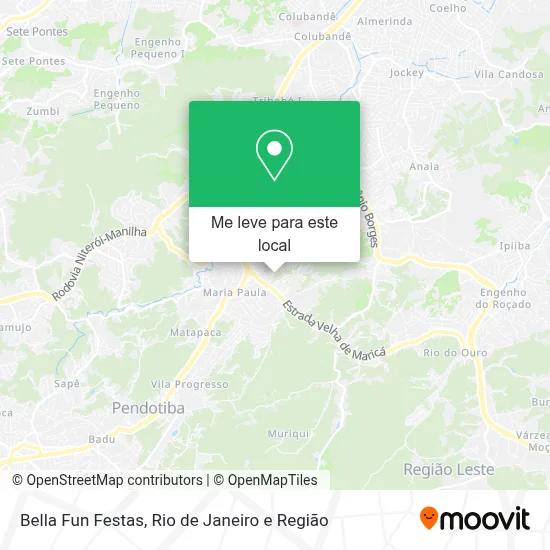 Bella Fun Festas mapa