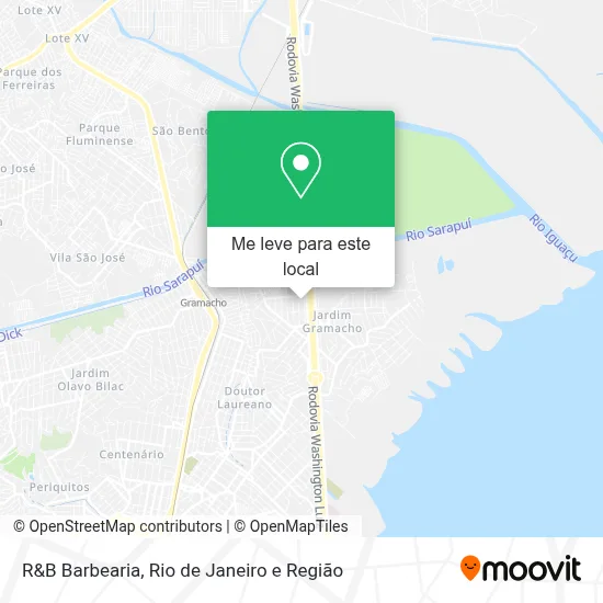 R&B Barbearia mapa