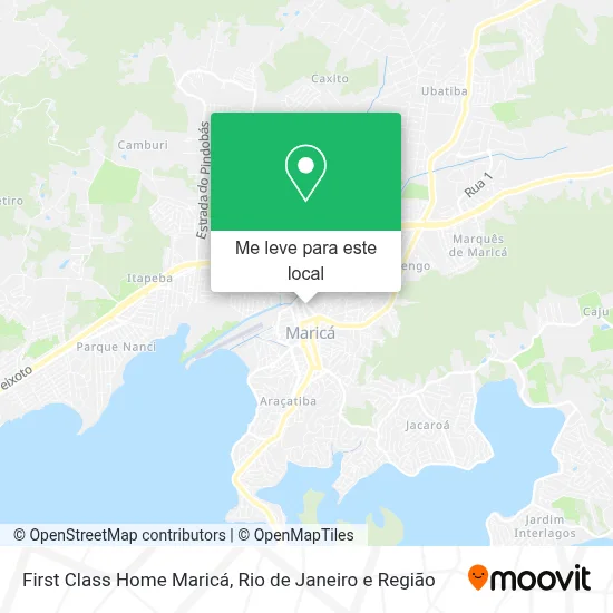 First Class Home Maricá mapa