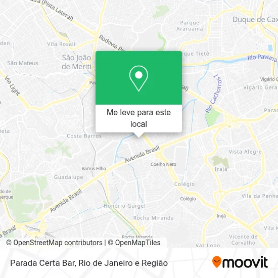 Parada Certa Bar mapa