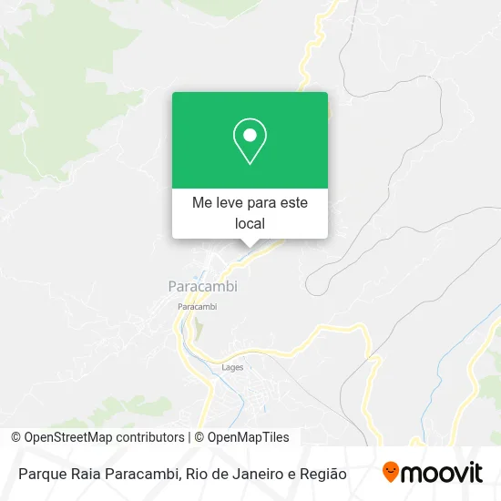 Parque Raia Paracambi mapa