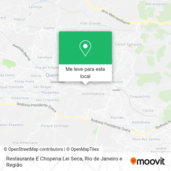 Restaurante E Choperia Lei Seca mapa