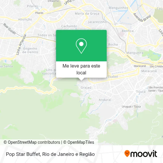 Pop Star Buffet mapa
