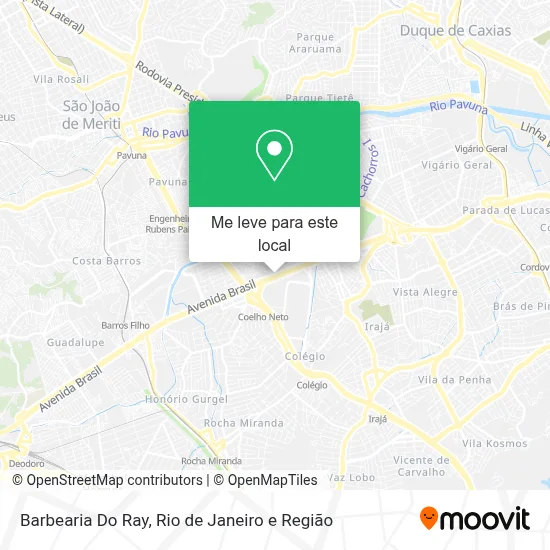 Barbearia Do Ray mapa
