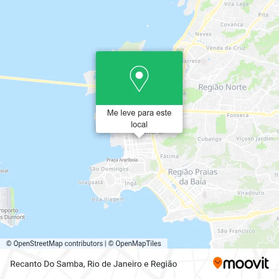 Recanto Do Samba mapa