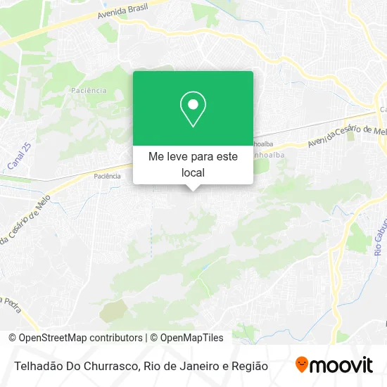 Telhadão Do Churrasco mapa