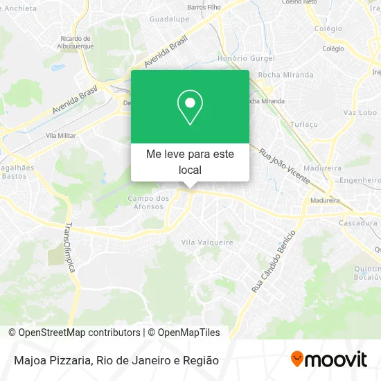 Majoa Pizzaria mapa