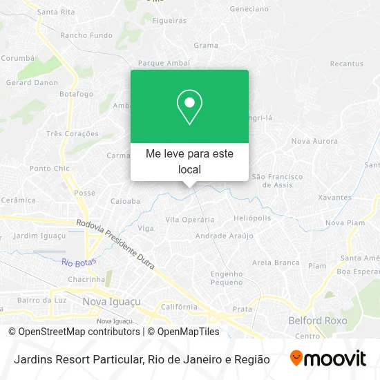 Jardins Resort Particular mapa