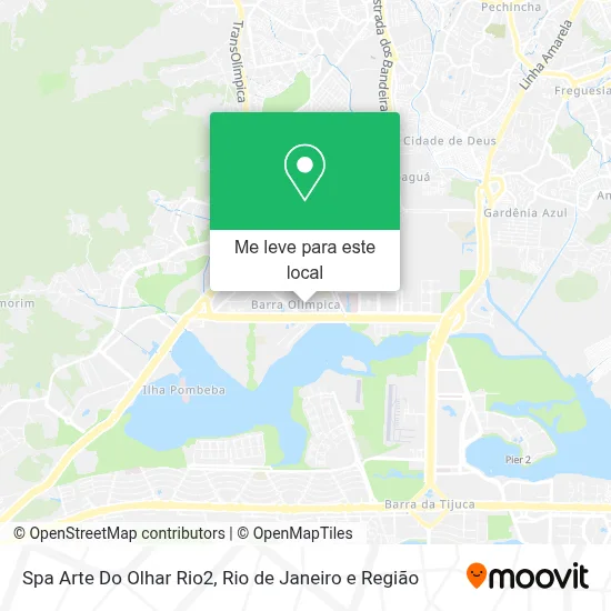 Spa Arte Do Olhar Rio2 mapa