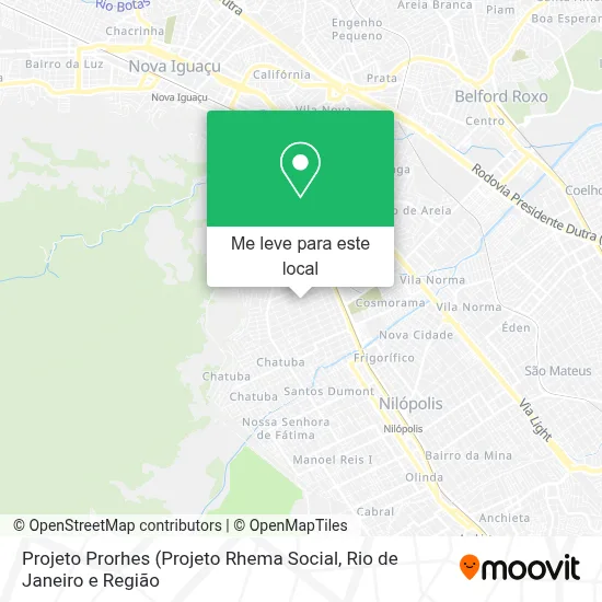 Projeto Prorhes mapa