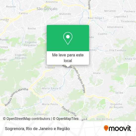 Sogrenora mapa