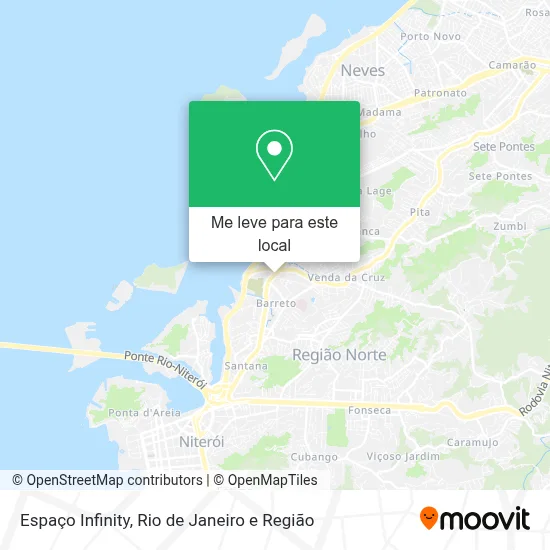 Espaço Infinity mapa