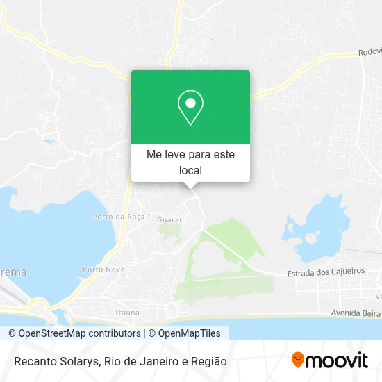 Recanto Solarys mapa