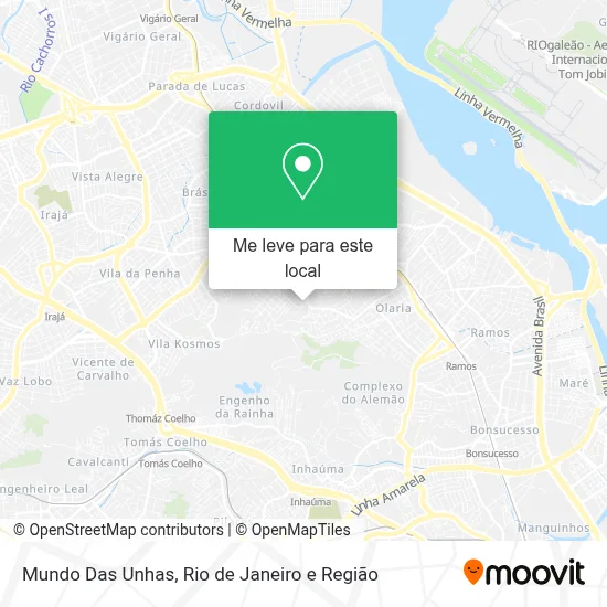 Mundo Das Unhas mapa