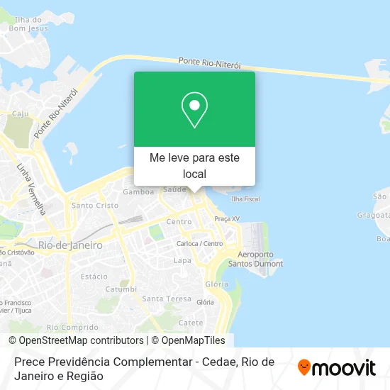 Prece Previdência Complementar - Cedae mapa