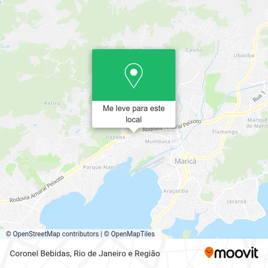 Coronel Bebidas mapa