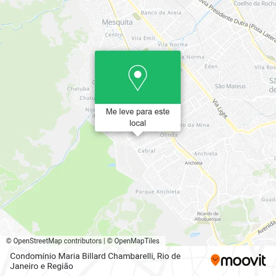 Condomínio Maria Billard Chambarelli mapa