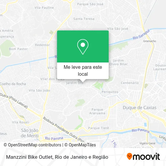 Manzzini Bike Outlet mapa
