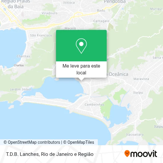 T.D.B. Lanches mapa