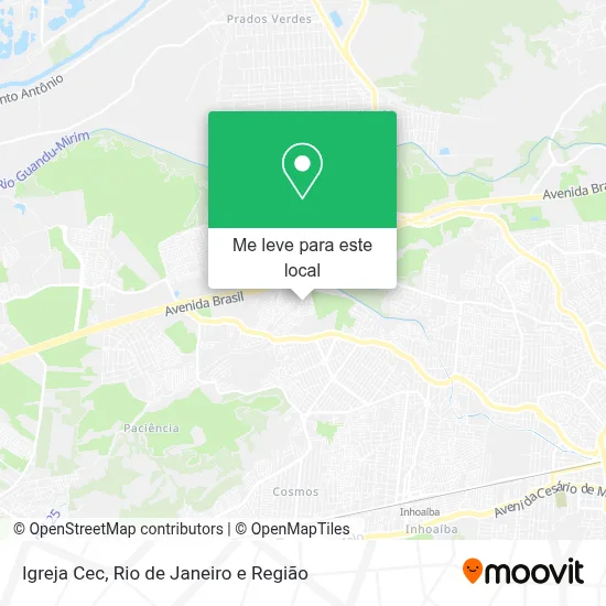 Igreja Cec mapa