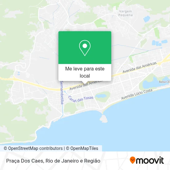 Praça Dos Caes mapa