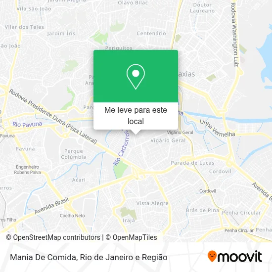 Mania De Comida mapa