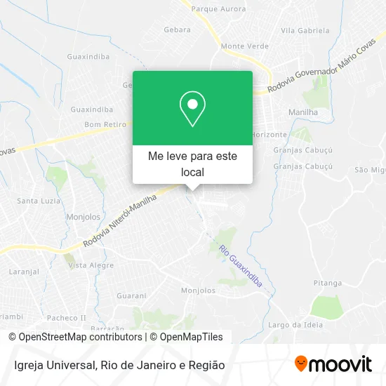 Igreja Universal mapa