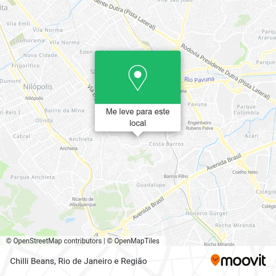 Chilli Beans mapa