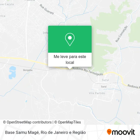 Base Samu Magé mapa