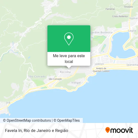 Favela In mapa