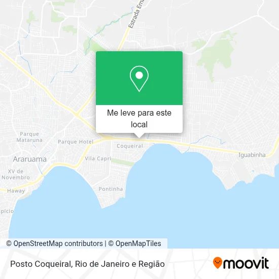Posto Coqueiral mapa