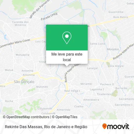 Rekinte Das Massas mapa