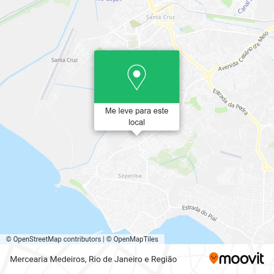 Mercearia Medeiros mapa