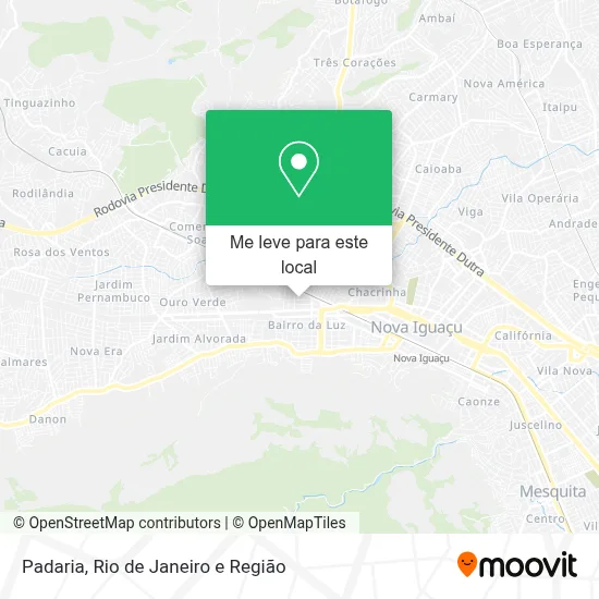 Padaria mapa