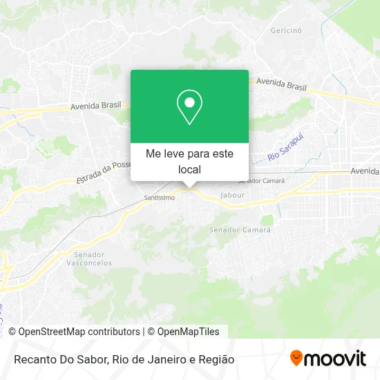 Recanto Do Sabor mapa