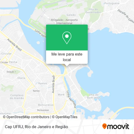 Cap UFRJ mapa