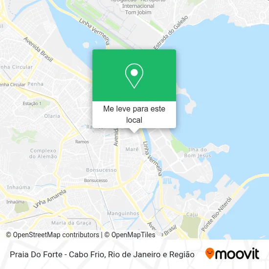 Praia Do Forte - Cabo Frio mapa