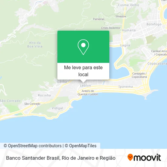Banco Santander Brasil mapa