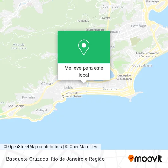 Basquete Cruzada mapa