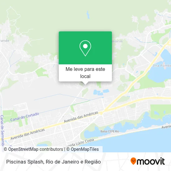 Piscinas Splash mapa