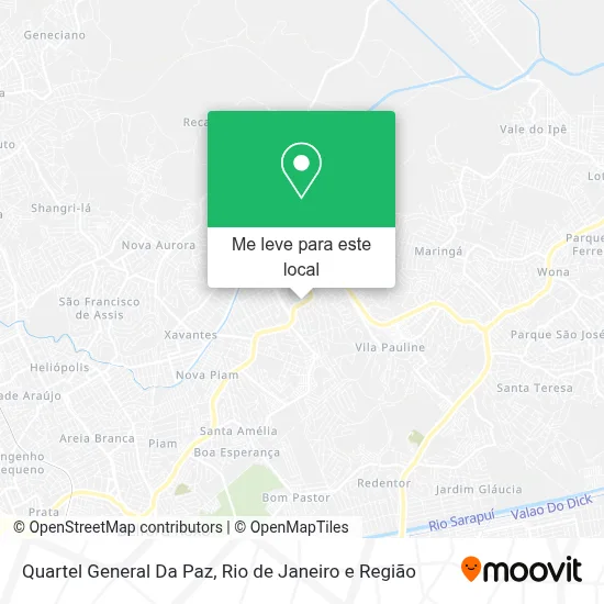 Quartel General Da Paz mapa