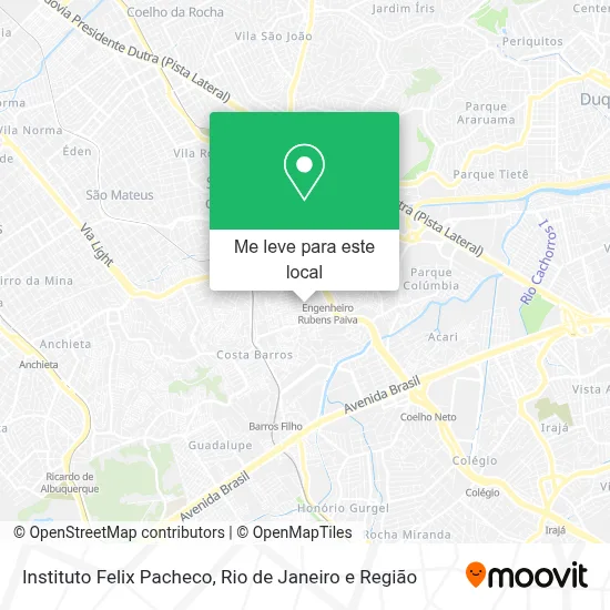 Instituto Felix Pacheco mapa