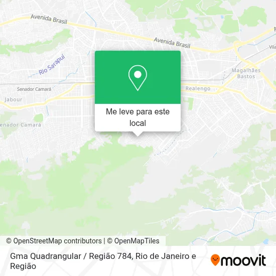 Gma Quadrangular / Região 784 mapa