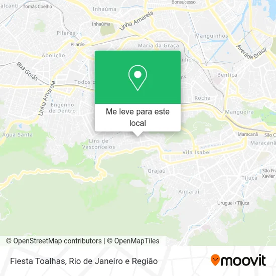 Fiesta Toalhas mapa