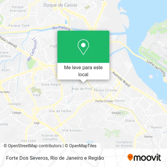 Forte Dos Severos mapa