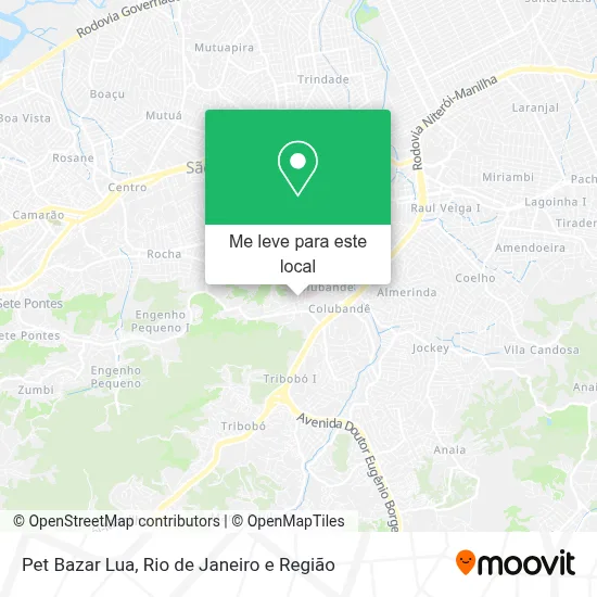 Pet Bazar Lua mapa