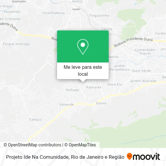 Projeto Ide Na Comunidade mapa