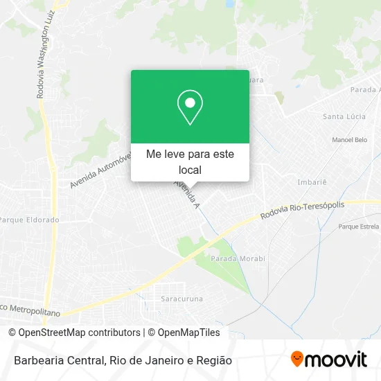 Barbearia Central mapa
