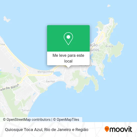 Quiosque Toca Azul mapa